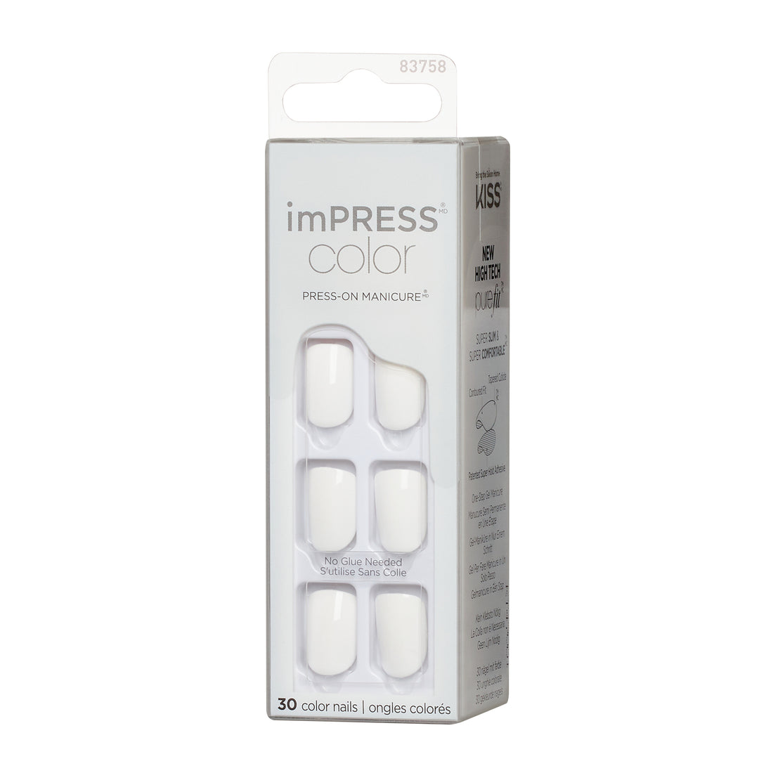 imPRESS Color Press-On Manicure Short Square- Frosting