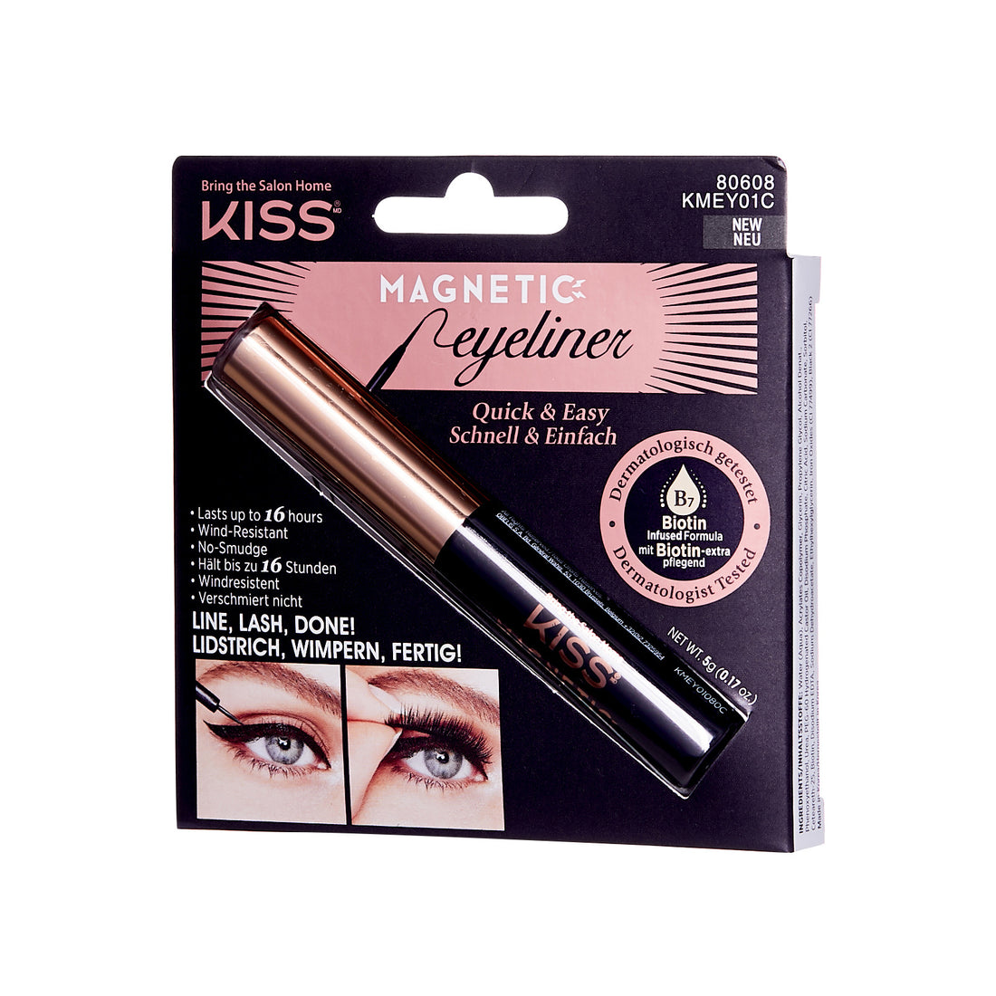 KISS Magnetic Eyeliner - Black